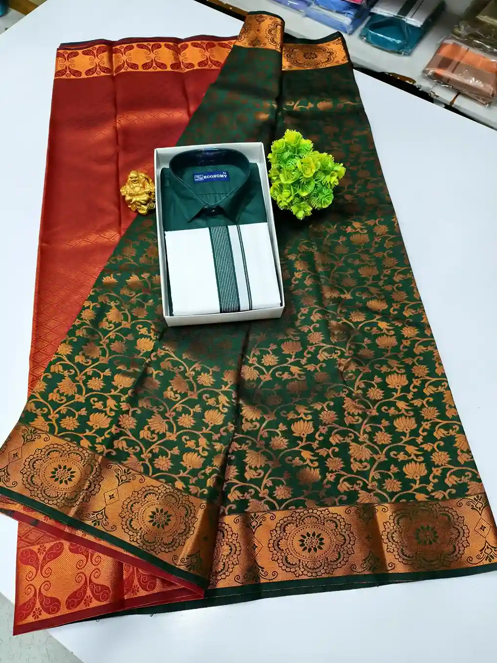 COUPLE COMBO DARK GREEN BOTTLE GREEN